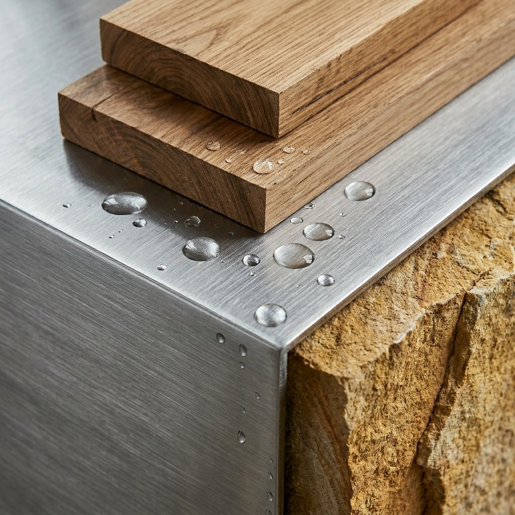 Marine-Grade Stainless Steel — 316-grade fabrication for plunge pools — no PVC, no plastic.